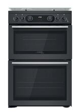 HOTPOINT CD67G0C2CAUK Ultima Gas Double Oven Anthracite