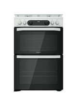 HOTPOINT HDM67G0CCWUK 60cm Gas Double Oven White