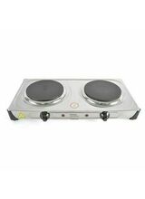 LLOYTRON E4203SS 2000W Double Hotplate Polished Stainless Steel