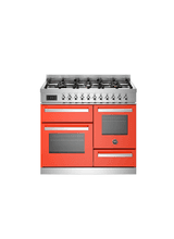 Bertazzoni Professional 100cm Range Cooker XG Oven Dual Fuel Orange PRO106L3EART2