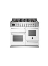 Bertazzoni Professional 100cm Range Cooker XG Oven Dual Fuel White PRO106L3EBIT