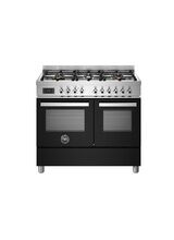 Bertazzoni Professional 100cm Range Cooker Twin Oven Dual Fuel Black PRO106L2ENET