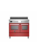 Bertazzoni Professional 100cm Range Cooker Twin Oven EIectric Induction Red PRO105I2EROT