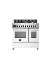 Bertazzoni Professional 90cm Range Cooker Twin Dual Fuel White PRO96L2EBIT