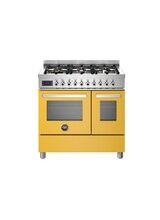 Bertazzoni Professional 90cm Range Cooker Twin Dual Fuel Yellow PRO96L2EGIT