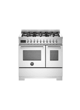 Bertazzoni Professional 90cm Range Cooker Twin Dual Fuel Stainless Steel PRO96L2EXT2