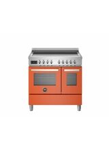 Bertazzoni Professional 90cm Range Cooker Twin Oven Electric Induction Orange PRO95I2EART