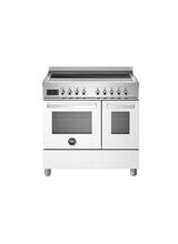 Bertazzoni Professional 90cm Range Cooker Twin Oven Electric Induction White PRO95I2EBIT