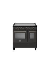 Bertazzoni Professional 90cm Range Cooker Twin Oven EIectric Induction Carbonio PRO95I2ECAT
