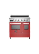 Bertazzoni Professional 90cm Range Cooker Twin Oven EIectric Induction Red PRO95I2EROT