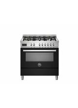 Bertazzoni Professional 90cm Range Cooker Single Oven Dual Fuel Black PRO96L1ENET