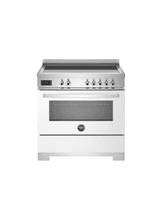 Bertazzoni Professional 90cm Range Cooker Single Oven Electric Induction White PRO95I1EBIT2