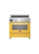 Bertazzoni Professional 90cm Range Cooker Single Oven EIectric Induction Yellow PRO95I1EGIT