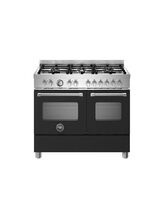 Bertazzoni Master 100cm Range Cooker Twin Oven Dual Fuel Black MAS106L2ENEC
