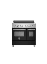 Bertazzoni Master 90cm Range Cooker Twin Oven Induction Matt Black MAS95I2ENEC2