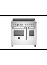 Bertazzoni Master 90cm Range Cooker Twin Oven Induction Stainless Steel MAS95I2EXC