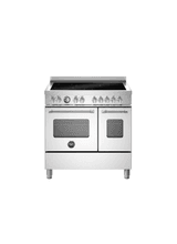Bertazzoni Master 90cm Range Cooker Twin Oven Induction Stainless Steel MAS95I2EXC2