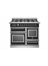 Bertazzoni Heritage 100cm Range Cooker XG Oven Dual Fuel Black HER106L3ENET