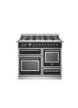 Bertazzoni Heritage 100cm Range Cooker XG Oven Dual Fuel Black HER106L3ENET2