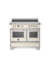 Bertazzoni Heritage 100cm Range Cooker Twin Oven Induction Ivory HER105I2EAVT2