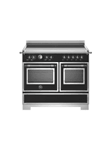 Bertazzoni Heritage 100cm Range Cooker Twin Oven Induction Black HER105I2ENET2