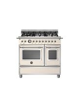 Bertazzoni Heritage 90cm Range Cooker Dual Fuel Gloss Ivory HER96L2EAVT