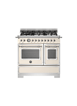 Bertazzoni Heritage 90cm Range Cooker Dual Fuel Gloss Ivory HER96L2EAVT2