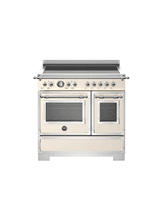 Bertazzoni Heritage 90cm Range Cooker Twin Oven Induction Ivory HER95I2EAVT2