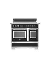 Bertazzoni Heritage 90cm Range Cooker Twin Oven Induction Black HER95I2ENET2