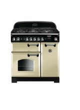 RANGEMASTER 116730 Classic 90cm Natural Gas Cream with Chrome Trim