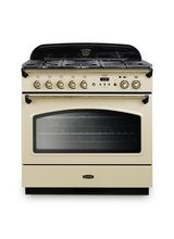 RANGEMASTER CLAS90FXDFFCR/B 90cm Classic FX Dual Fuel Cream with Brass Trim