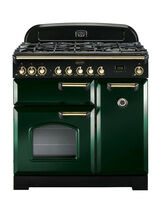 RANGEMASTER CDL90DFFRG/B Classic Deluxe 90 Dual Fuel Racing Green with Brass Trim