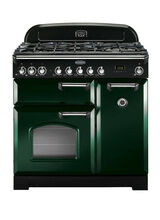 RANGEMASTER CDL90DFFRG/C Classic Deluxe 90 Dual Fuel Racing Green with Chrome Trim