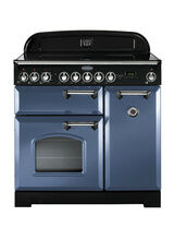 RANGEMASTER CDL90EISB/C Classic 90 Deluxe Induction Stone Blue with Chrome Trim
