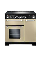 RANGEMASTER KCH90ECCR/C Kitchener 90 Ceramic Cooker Cream with Chrome Trim
