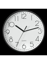 186343 HAMA PG-220 Silent Wall Clock Black