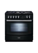 RANGEMASTER PROP90FXPDFFG Professional Plus FXP 90 Dual Fuel Black with Chrome Trim