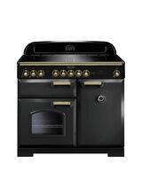 RANGEMASTER CDL100EICB/B Classic Deluxe 100cm Induction Charcoal Black with Brass