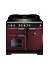 RANGEMASTER CDL100EICY/C Classic Deluxe 100cm Induction Cranberry with Chrome