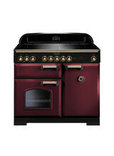RANGEMASTER CDL100EICY/B Classic Deluxe Induction 100cm Cranberry with Brass