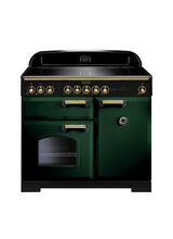 RANGEMASTER CDL100EIRG/B Classic Deluxe 100cm Induction Racing Green with Brass
