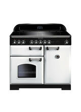 RANGEMASTER CDL100EIWH/C Classic Deluxe 100cm Induction White with Chrome