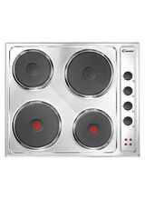 CANDY CLE64KX 58cm Knob Control Stainless Steel Hotplate Hob