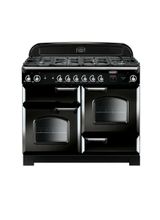 RANGEMASTER CLA110NGFBL/C Classic 110 Natural Gas Black Chrome