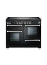 RANGEMASTER KCH110ECBL/C Kitchener 110 Ceramic Black with Chrome Trim