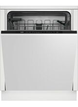 BEKO DIN15C20 60cm Fully Integrated Dishwasher Black Trim