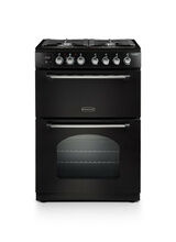 RANGEMASTER CLA60DFFBL/C Classic 60cm Dual Fuel Black with Chrome trim