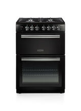 RANGEMASTER PROPL60DFFBL/C Professional Plus 60cm Dual Fuel Black with Chrome trim
