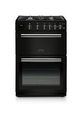 RANGEMASTER PROPL60NGFBL/C Professional Plus 60cm Gas Black with Chrome trim