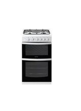 INDESIT ID5G00KMW 50cm Unlidded Twin Cavity Gas Cooker White
